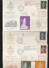 VATICAN 1963 Coronation of Paul VI SET OF # Covers as shown V36