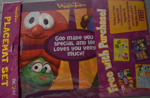 Tovagliette Veggie Tales NUOVE in confezione set da 4 11 x 16 pollici di BIG IDEA VEGETALES - Foto 10 di 10