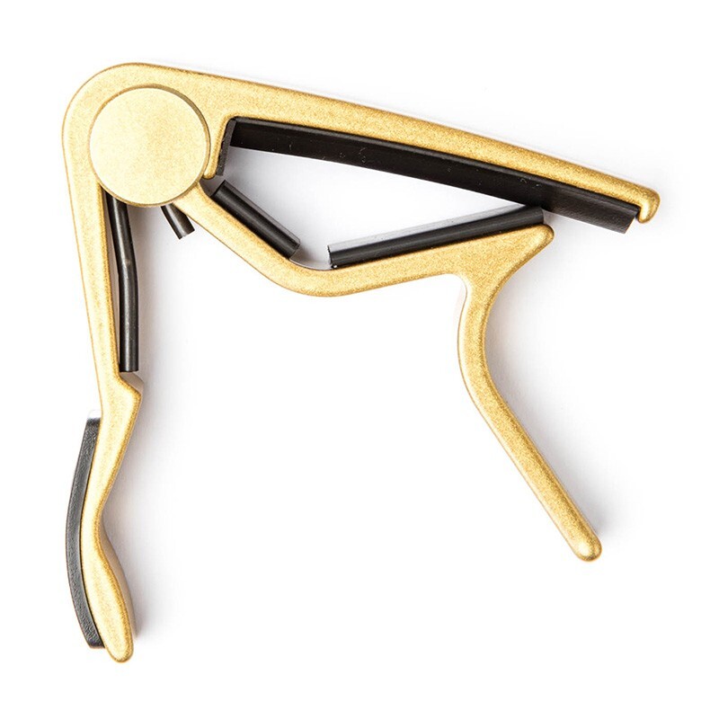 Dunlop JD 83CG Acoustic Guitar Curved Trigger Capo In Gold