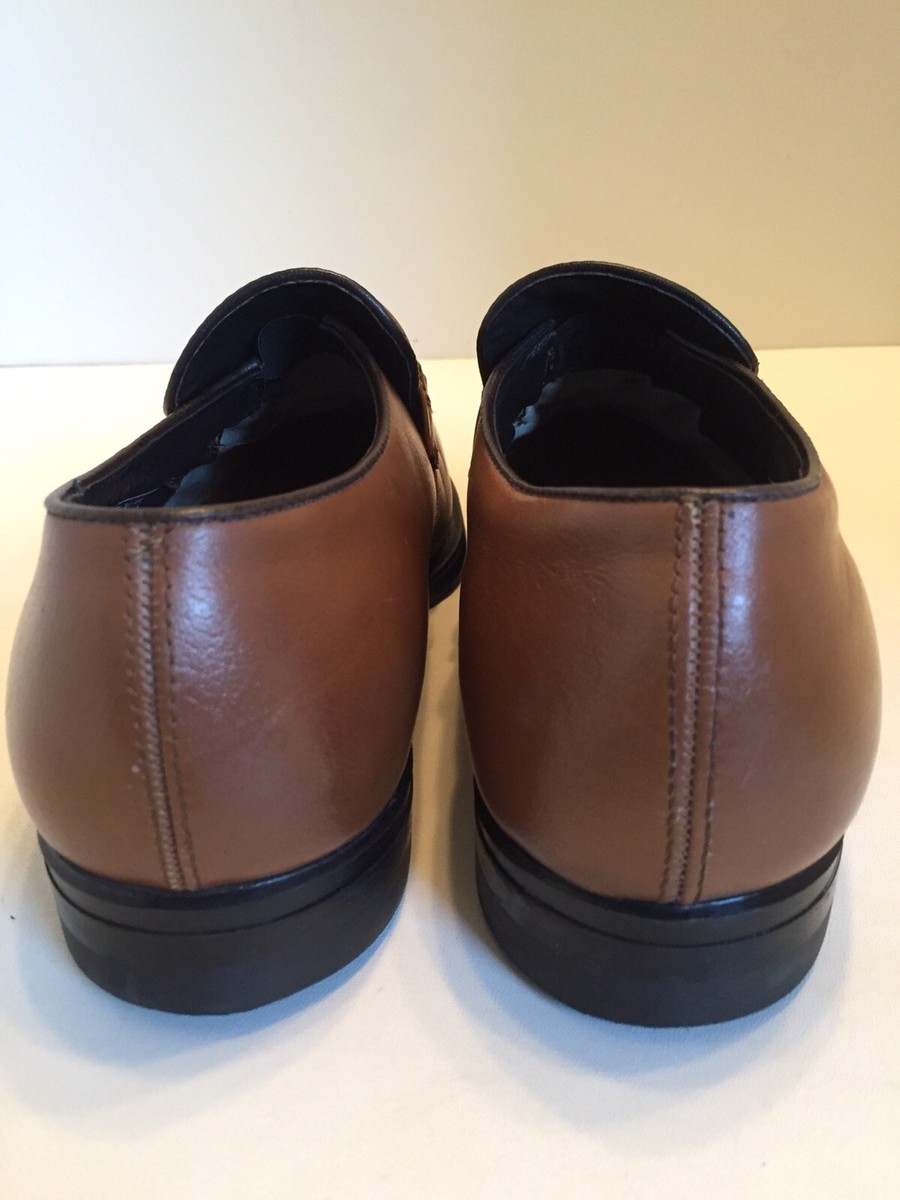 Hytest Safety Loafers Brown Leather Steel Toe Dress Men