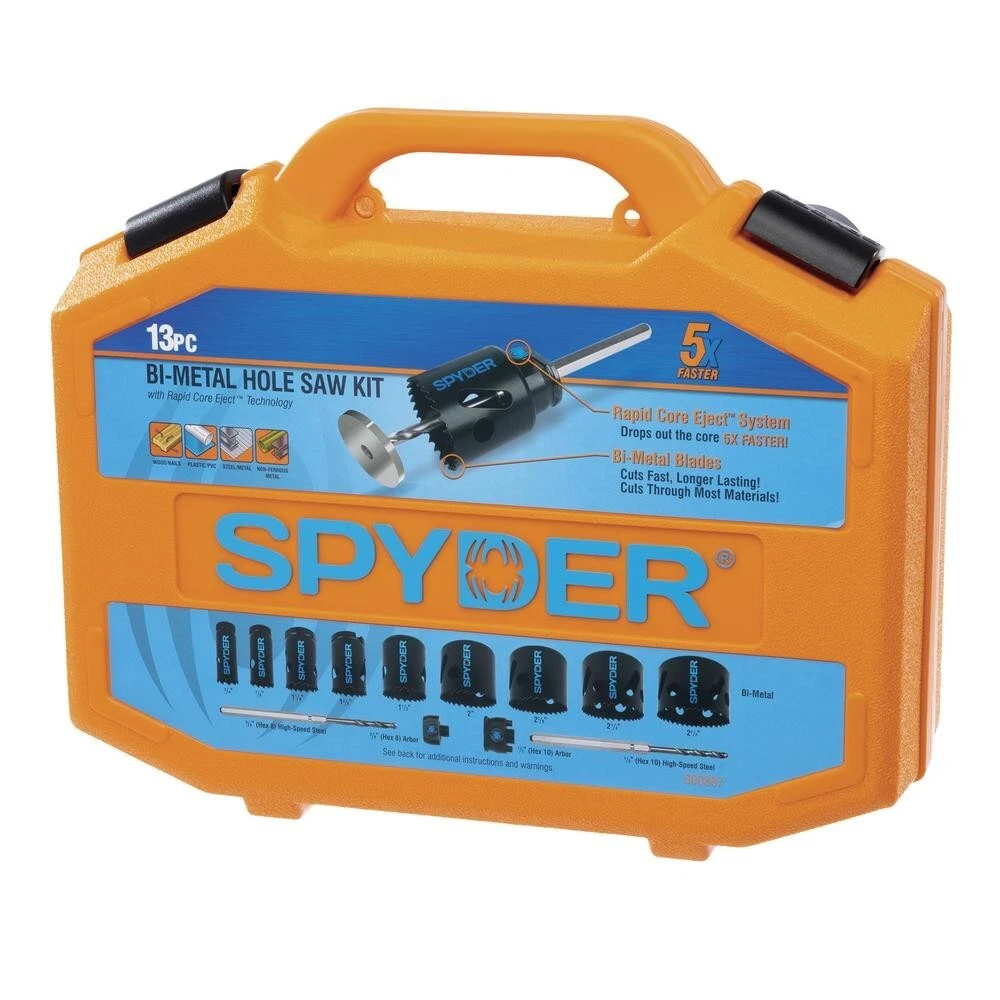 Spyder hole saw sale kit