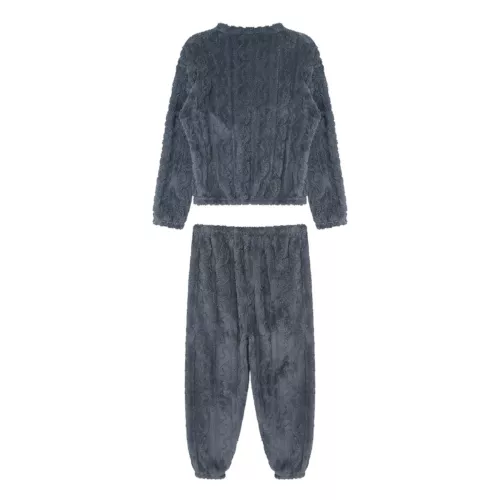 Womens Pajamas Set New Year Sleepwear Solid Color Homewear Elastic Waistband - Picture 55 of 79