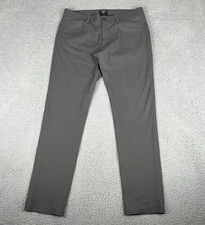 THEORY Mens pants 33 x 31 Dark Gray Raffi Slim Neoteric Fit Performance Golf
