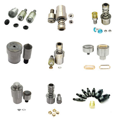 Grün Maschine Handpresse Matrizen Set für Nieten Druckknöpfe Knöpfe für Taschengurte