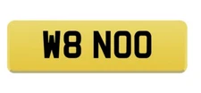 W8 NOO CHERISHED PRIVATE NUMBER PLATE DVLA PERSONAL CAR REGISTRATION UK