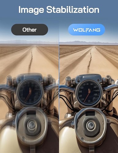 WOLFANG SEEKER ONE Action Camera, 4K 60FPS Dual Screen Colour Display, Waterproo - Picture 4 of 9
