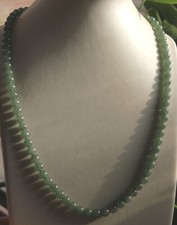 Certified Natural JADE Grade A Gorgeous Icy Green Jadeite Necklace N283