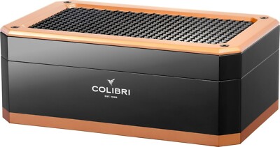 COLIBRI -HUMIDOR - RALLY - SCHWARZ GOLD - 100 - 125 ZIGARREN - SOFT-CLOSE -