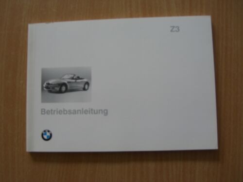 Betriebsanleitung Bedienungsanleitung BMW Z3 (1.8L, 1.9L) - Bild 1 von 6