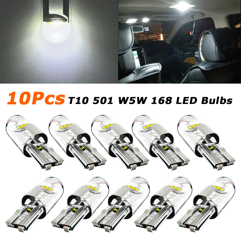 For Peugeot 208 2014-2019 T10/501 Led Number Plate Light Bulb