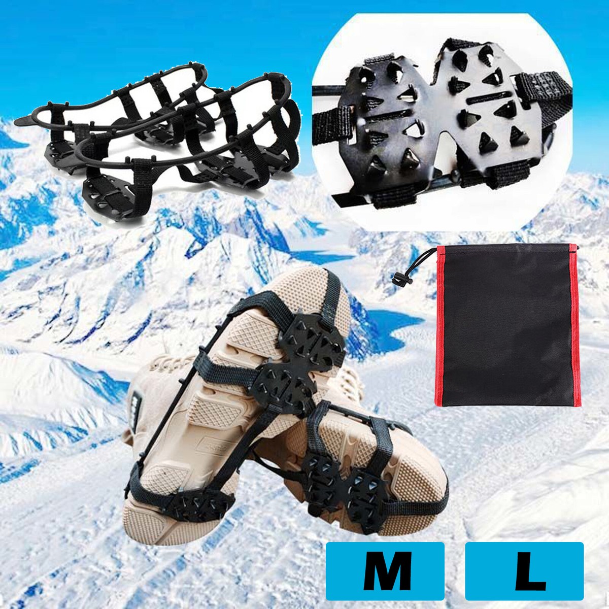 Winter Shoes Decathlon Snowshoe Footwear Crampons Ice Snow Grips