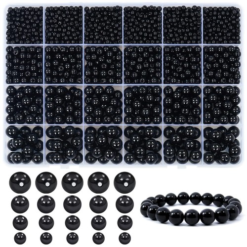 Lot De 150 Perles Vintage En Verre Violet - Formes Rondes Et Plates, Occasion, Fabrication Inde