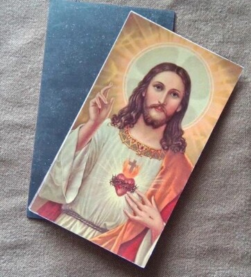 Jesus Christ Holy Card for Easter Prayer #47 Sacred Heart Magnet