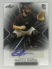2021 LEAF PERFECT GAME BRANTLEY BAMBERG BLACK PAPER AUTO # 32/50
