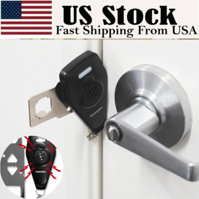 Portable Door Lock & Alarm by Securityman for Travelers Security