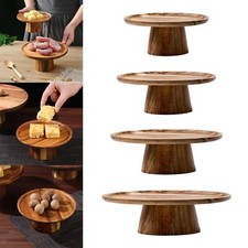 Vassoio in legno massello Piatto per cupcake a base alta per torta nuziale,