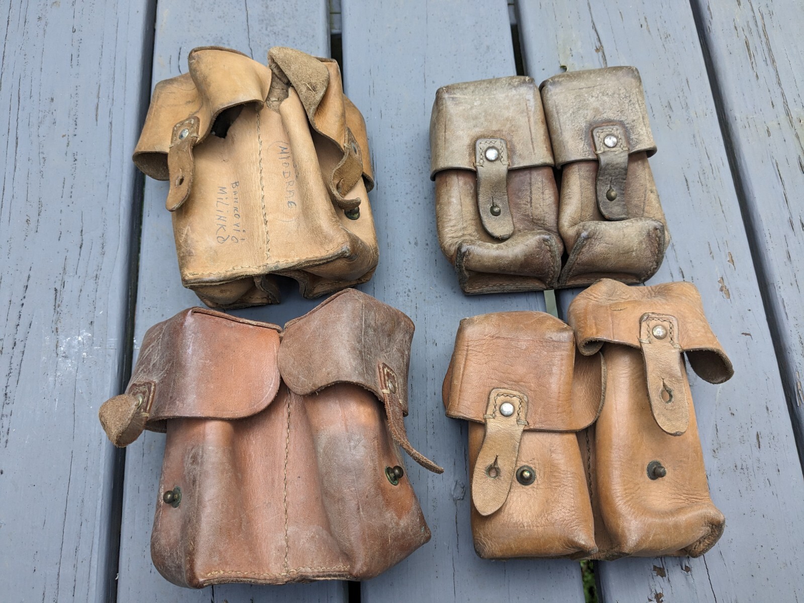 SKS ammo pouch leather Yugo Yugoslavian dual