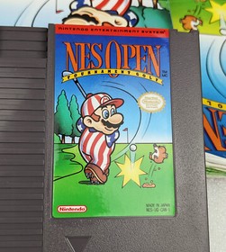 Nintendo NES Open Tournament Golf Video Game CIB Working MARIO Golf Orginal Box