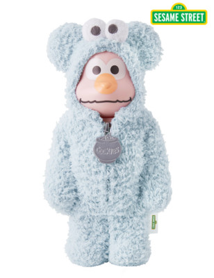 Gelato Pique x BE@RBRICK × SESAME STREET Cookie Monster Blue Special Collab 400%