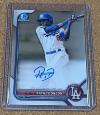 2022 Bowman Chrome Rayne Doncon Bowman 1st Prospect Rookie AUTO DODGERS RC 🔥
