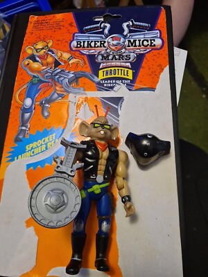 Figurine Biker Mice From Mars - Throttle Wave 1 - Galoob Ideal Vintage