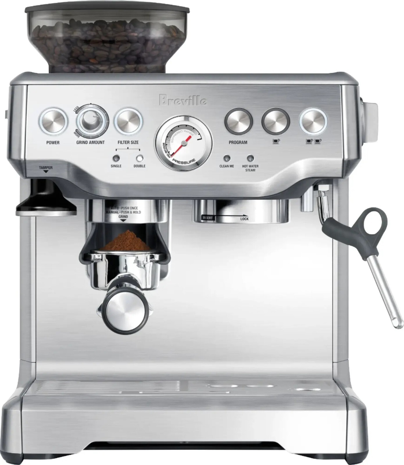 *READ* BREVILLE the Barista Express - BES870XL Espresso Machine, Stainless Steel
