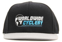 Worldwide Cyclery Snapback Hat Black/grey on sale Worldwide Cyclery Snapback Hat Black/grey on sale