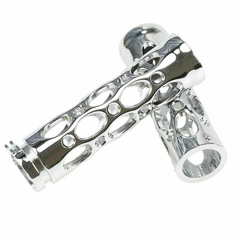 Punhos de mão 1" 25MM adequados para Harley Chopper Bobber Softail Sportster cromado personalizado - Imagem 4 de 4