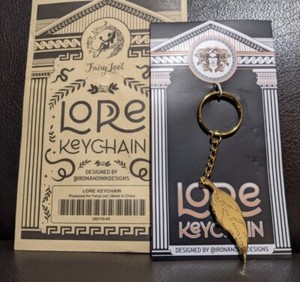 Fairyloot Book Box Lore Keychain