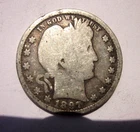 1897-P BARBER QUARTER DOLLAR 25C PHILADELPHIA MINT COLLECTOR COIN GOOD GRADE