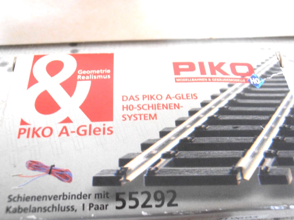 NEW PIKO ART.55292 "CONNETTORE PER BINARIO" BOX ORIGINALE - Immagine 2 di 2