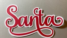 Santa Layered Die Cut Scrapbooking Embellishment