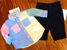 POLO RALPH LAUREN AUTHENTIC BABY BOYS BRAND NEW ORIGINAL 2Pc SET Size 3M, NWT