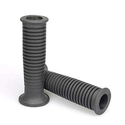 ARIETE Black Knobs Ø22 and Ø26 130 mm Motorcycle Style BMW Vintage
