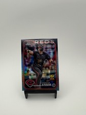 2024 Topps Chrome - Spencer Steer #104 Prism Refractor Rookie Cup Reds