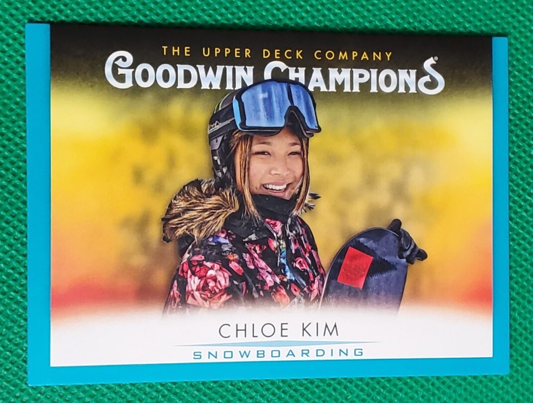 Chloe Kim 2021 Upper Deck Goodwin Champions Horizontal Turquoise #64