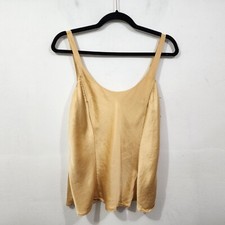 Vintage Victoria's Secret Silk Cami Camisole Champagne Scoop Neckline Women's L
