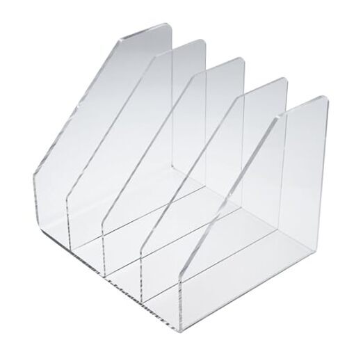Acrylic Collator, Clear, Desk Organizer, 10” x 8” x 8”