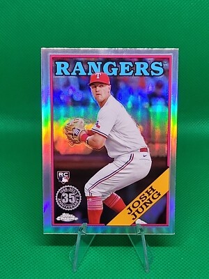 Josh Jung 2023 Topps Chrome Update 1988 35th Anniversary #88CU-16 Texas Rangers