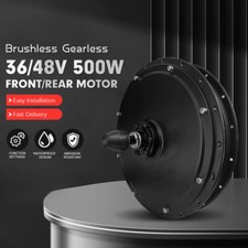 36V48V 500W Electric Bike Brushless Gearless drive Front /Rear Hub Motor