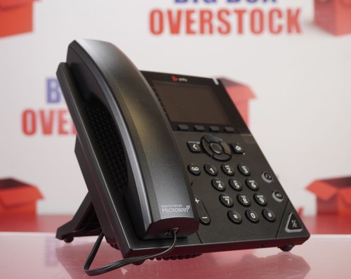 Poly 89B68AA VVX 350 6-Line Desktop Duplex Conference VoIP Phone - Factory New - Picture 2 of 5