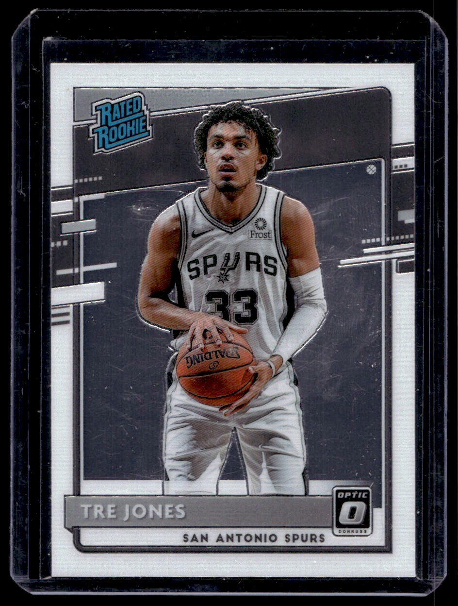 2020-21 Donruss Optic Tre Jones Rookie San Antonio Spurs #188