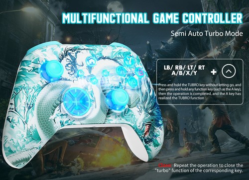 Wireless Gaming Controller For Xbox All Series X/S Windows PC/ Android/iOS RGB - Picture 8 of 15