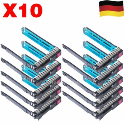 10X Für HP G8 G9 651687 651699-001 653955 SFF 2.5''HDD Caddy DL320E DL360E DL380E