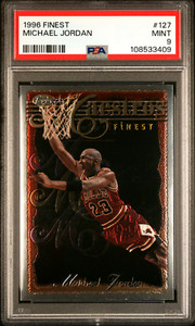 Michael Jordan 1996 Topps Finest #127 Silver - Base (No Coating