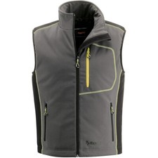 GILET DA LAVORO IMBOTTITO DYNAMIC GRIGIO/NERO TG. M/L/XL/XXL TASCHE ZIP KAPRIOL