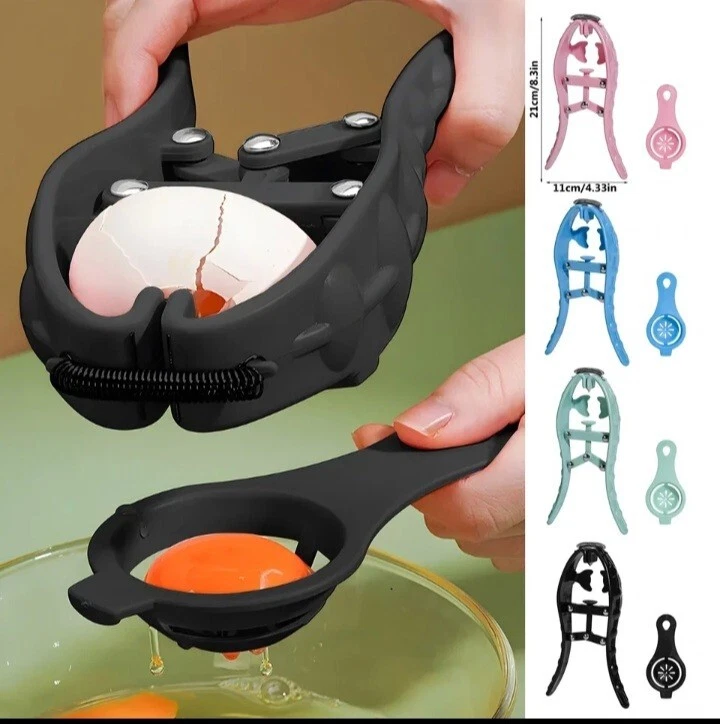 Egg Opener Manual Tools White Separator Yolk Kitchen Utensil FREE SHIPPING