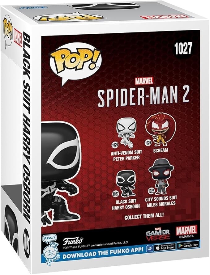 Funko Pop x Marvel Gamerverse Spider Man 2 Black Suit Harry