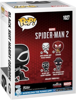 Funko Pop x Marvel Gamerverse Spider Man 2 Black Suit Harry