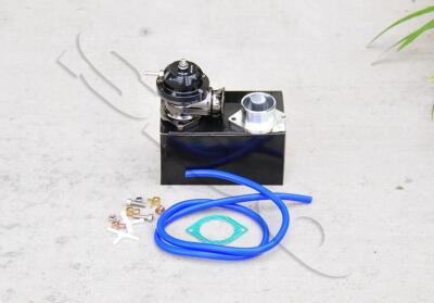 Black 25 PSI Adjustable Type S RS 2 Bolt Flange Turbo BOV Blow Off Valve